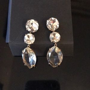 Jcrew 3-piece diamond earrings